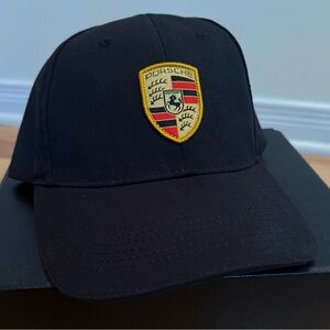 Porsche Black Embroidered Crest Baseball Cap – NWT
